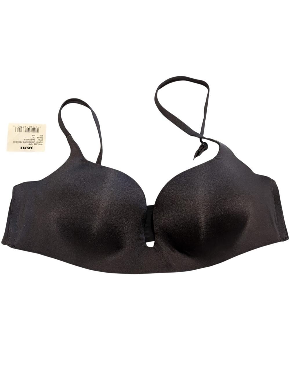 SKIMS Black Seamless Molded Underwire Bra 38B